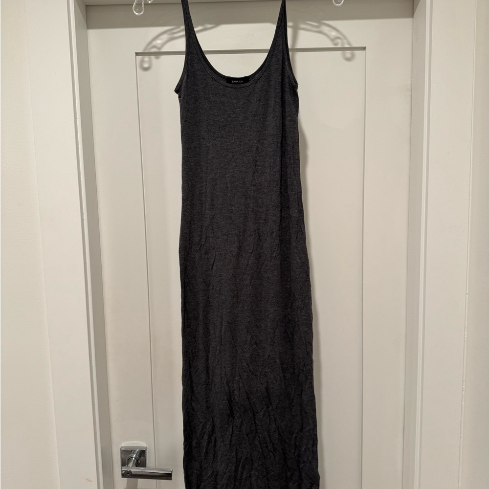 Babaton Black Ruffled Tiered Maxi Dress